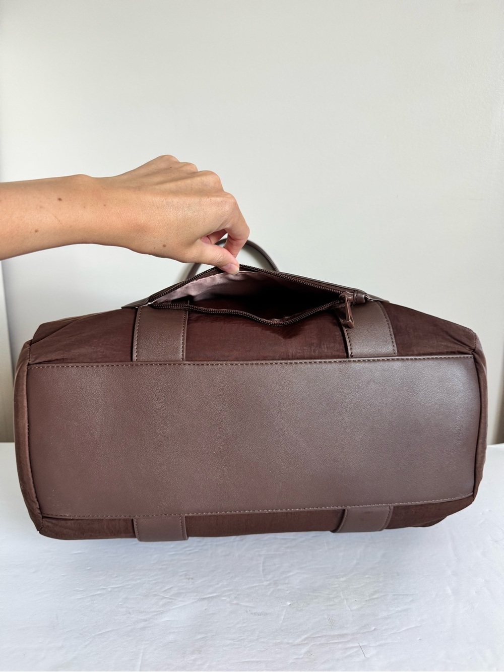 Poppy & Peonies Daily Tote in Espresso - Picture 11 of 16